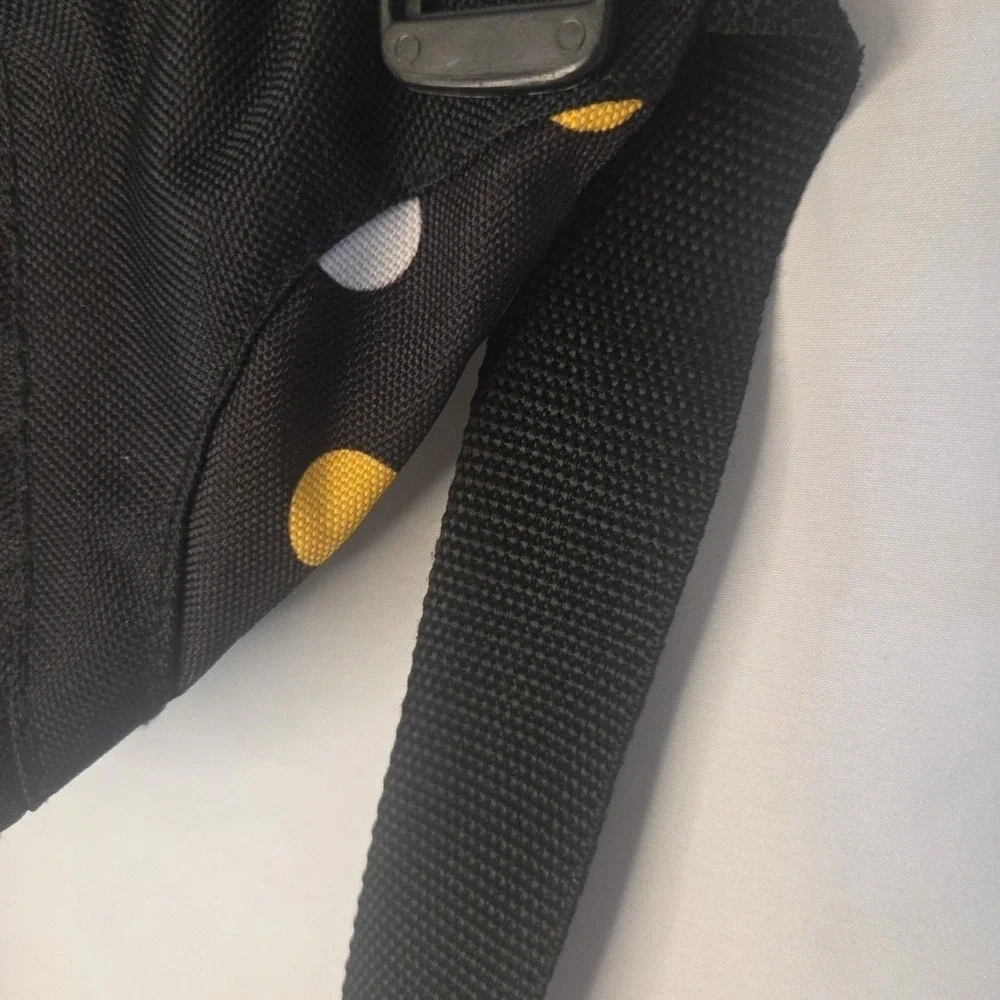 Everlast Fanny Pack Belt Bag Black Multicolor Polka Dots
